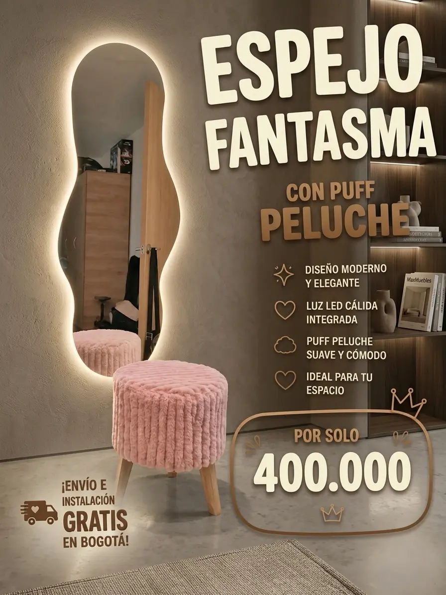 Combo Fantasma + Puff Peluche