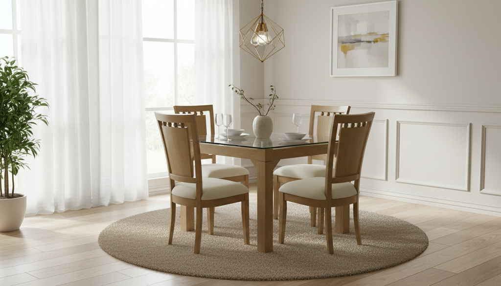 Comedor Base Canoa 4 puestos | Elegancia y Placer