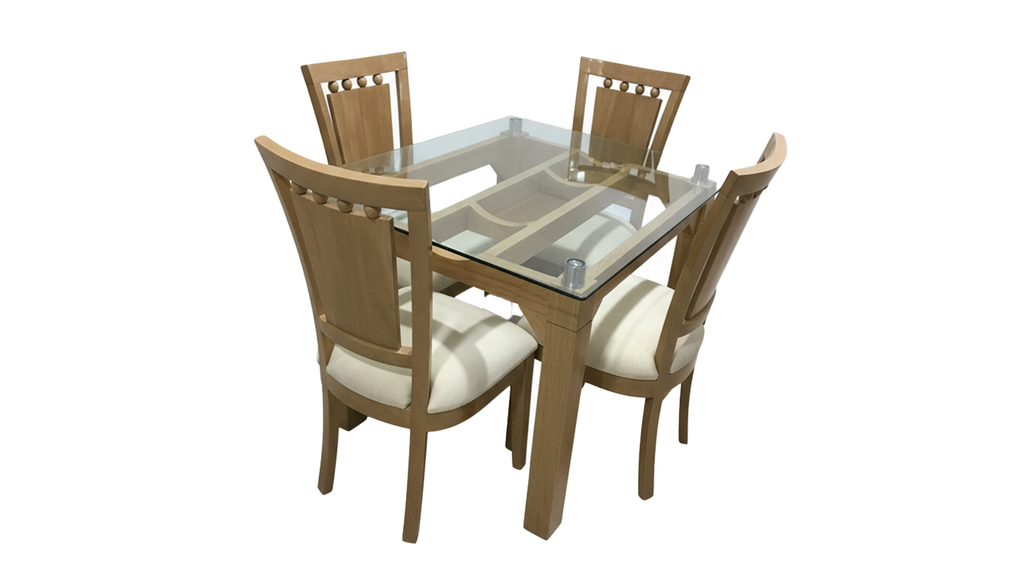 Comedor Base Canoa 4 puestos | Elegancia y Placer