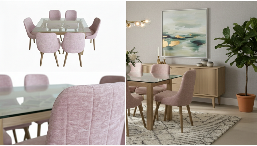 Comedor Colmena 6 Puestos Estilo Huevito | Confort y Estabilidad