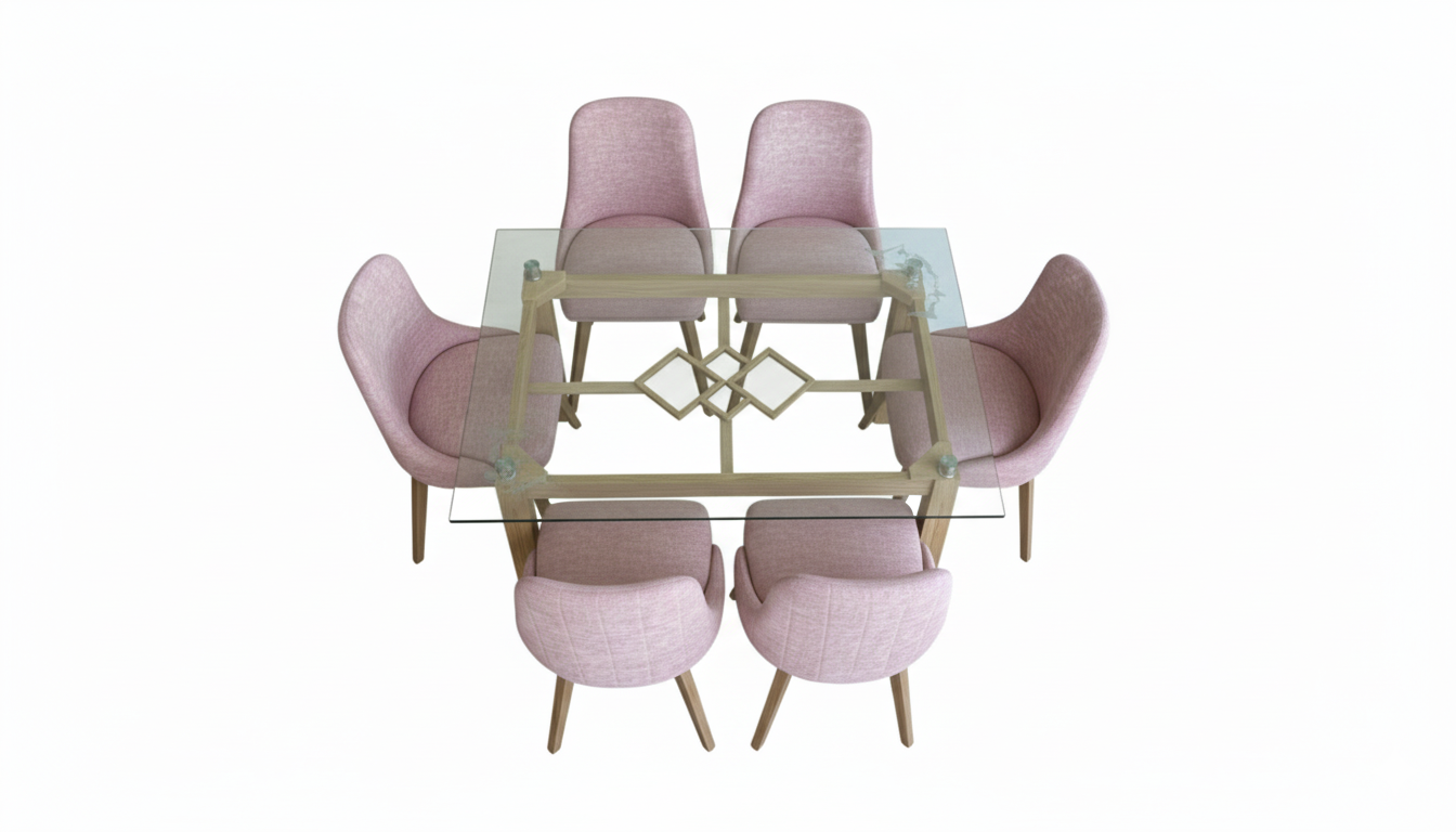 Comedor Colmena 6 Puestos Estilo Huevito | Confort y Estabilidad