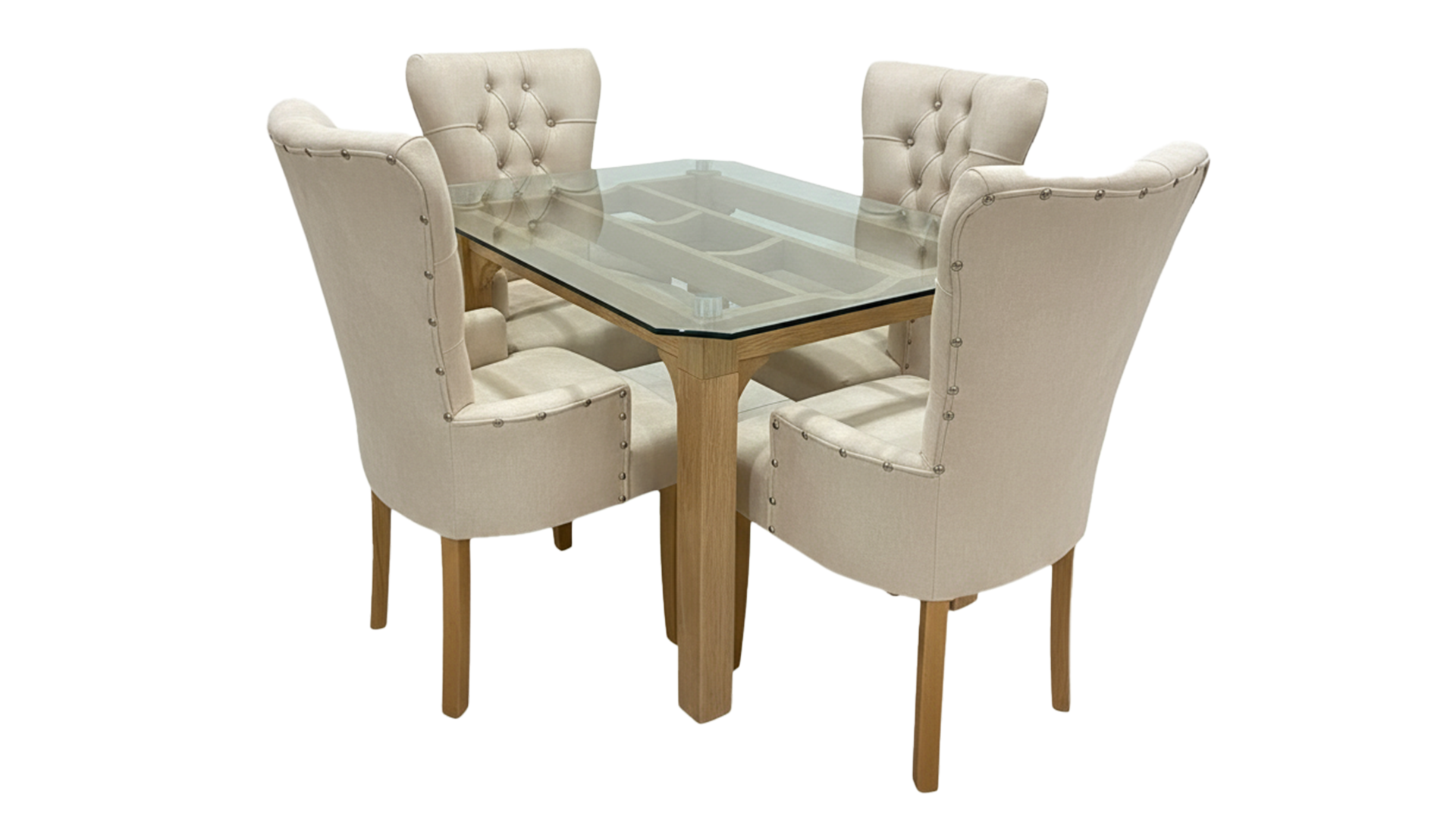 Comedor Base Canoa 4 puestos | Elegancia y Placer