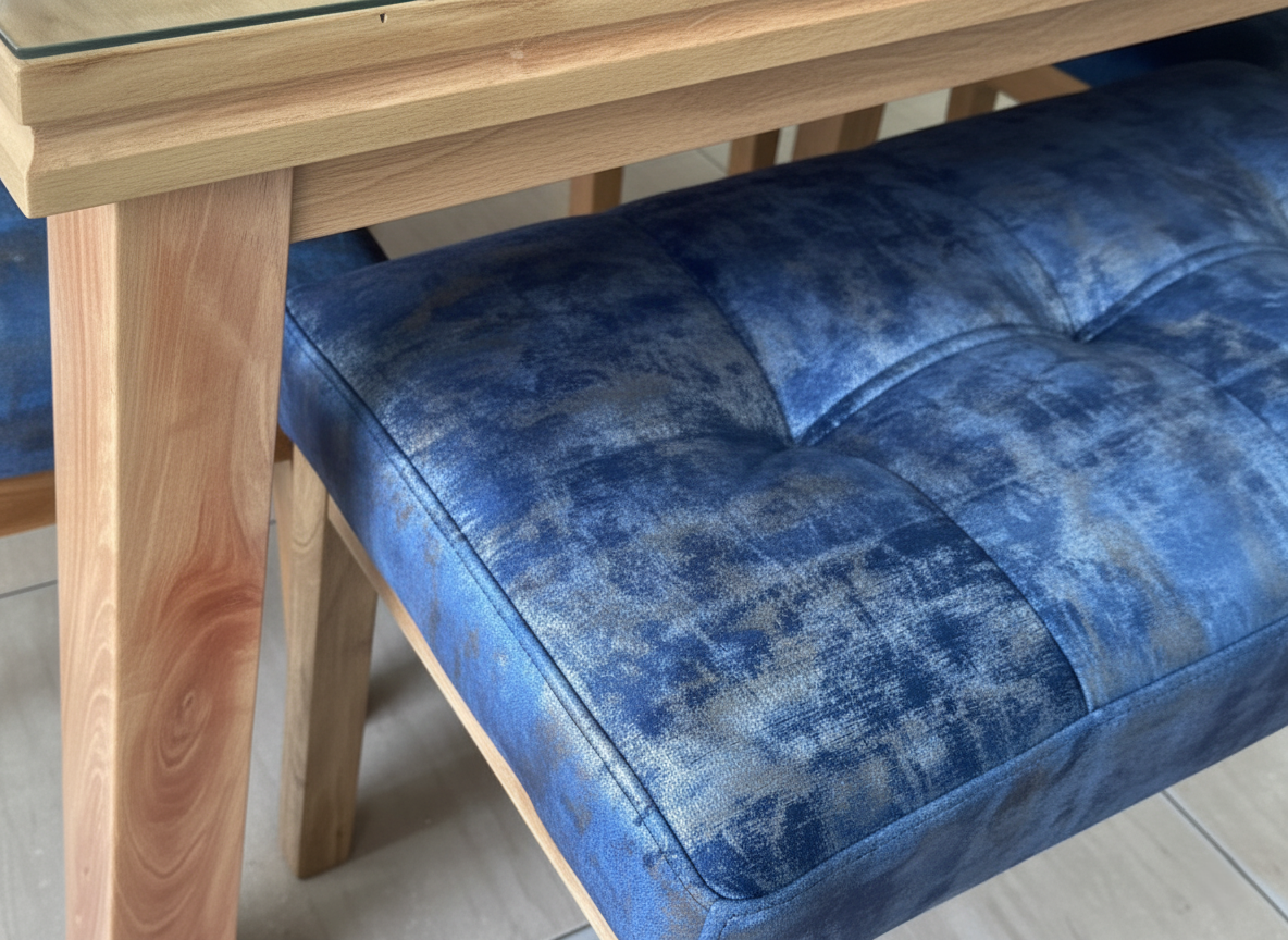 Comedor 5 puestos | Tapa Madera Flor Morado