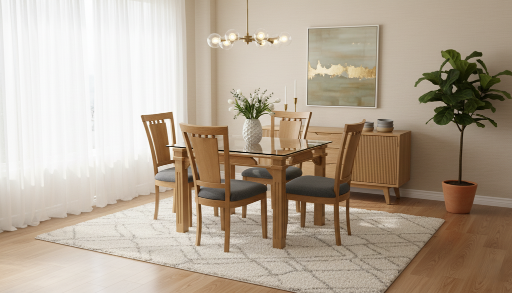 Comedor Base Billar 4 puestos | Lujo y Elegancia