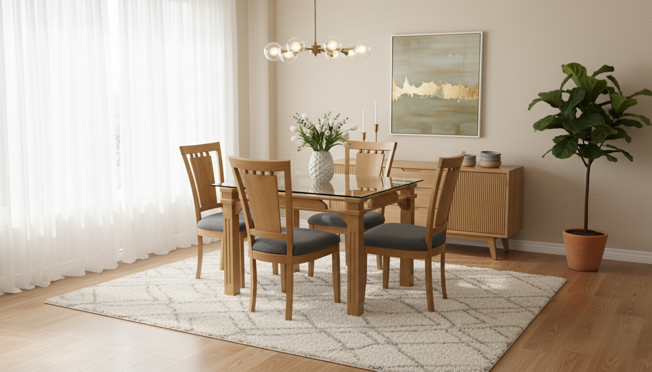 Comedor Base Billar 4 puestos | Lujo y Elegancia