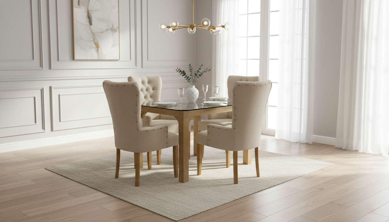 Comedor Base Canoa 4 puestos | Elegancia y Placer